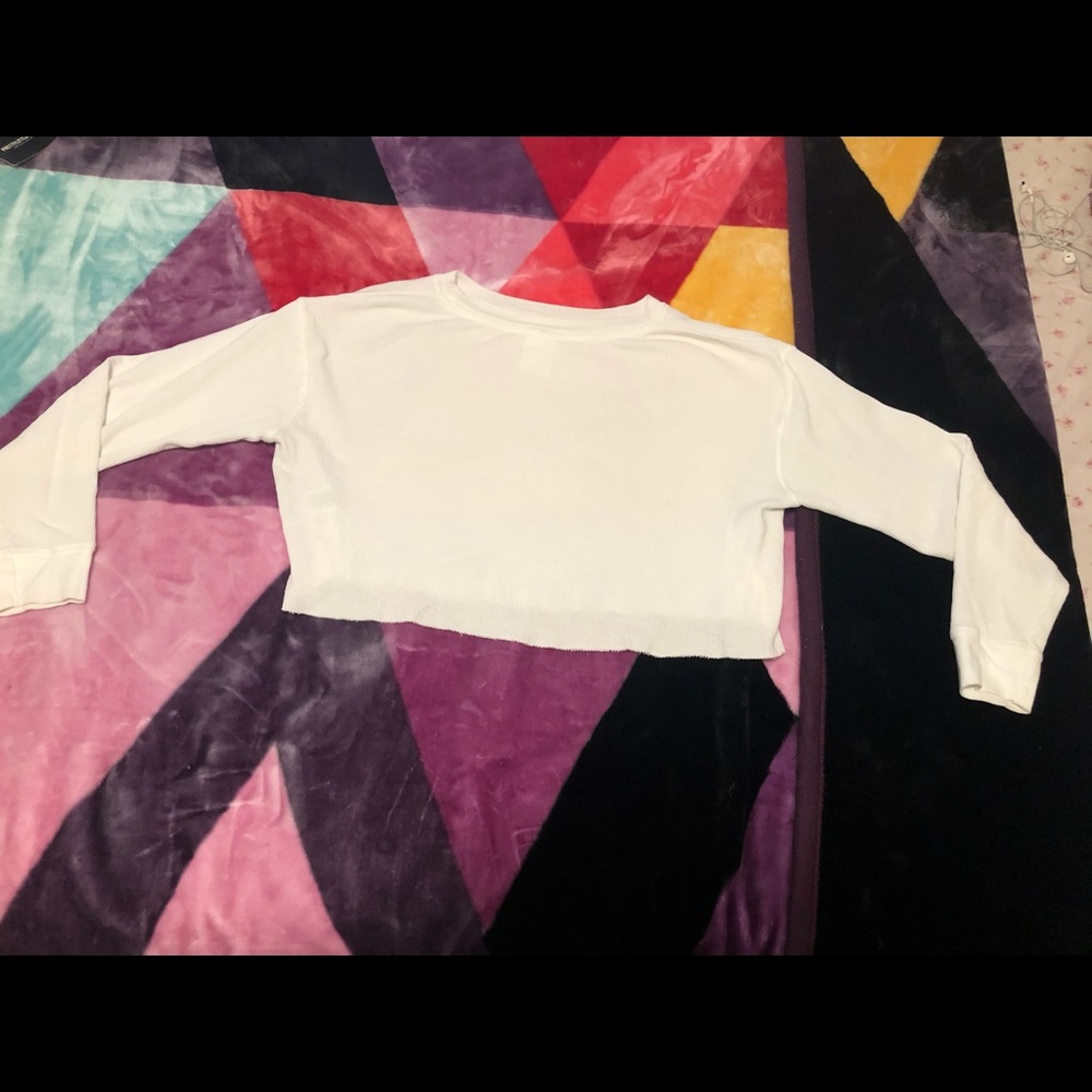 White crop top